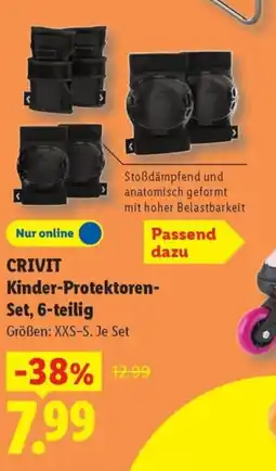 Lidl CRIVIT Kinder-Protektoren- Set, 6-teilig Angebot