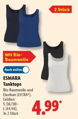 Lidl ESMARA Tanktops Angebot