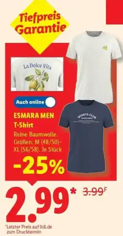 Lidl ESMARA MEN T-Shirt Angebot