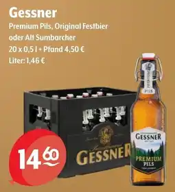 Getränke Hoffmann Gessner Premium Pils, Original Festbier oder Alt Sumbarcher Angebot