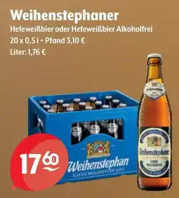 Getränke Hoffmann Weihenstephaner Hefeweiẞbier oder Hefeweiẞbier Alkoholfrei Angebot