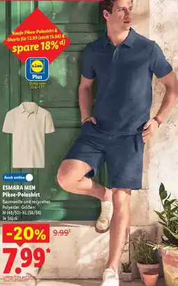 Lidl ESMARA MEN Pikee-Poloshirt Angebot