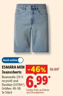 Lidl ESMARA MEN Jeansshorts Angebot
