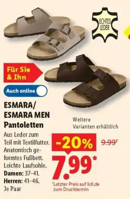 Lidl ESMARA/ ESMARA MEN Pantoletten Angebot