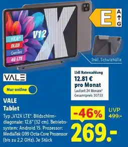 Lidl VALE Tablet Angebot
