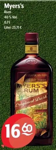 Getränke Hoffmann Myers's Rum Angebot