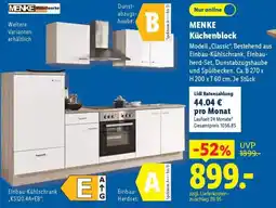 Lidl MENKE Küchenblock Angebot