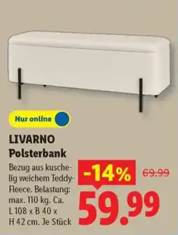 Lidl LIVARNO Polsterbank Angebot