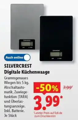 Lidl SILVERCREST Digitale Küchenwaage Angebot