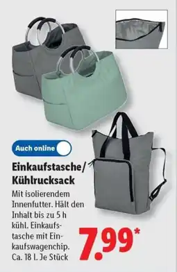 Lidl Einkaufstasche/ Kühlrucksack Angebot