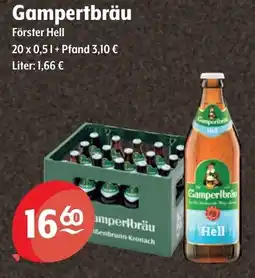 Getränke Hoffmann Gampertbräu Förster Hell Angebot