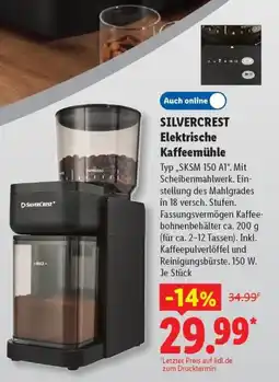 Lidl SILVERCREST Elektrische Kaffeemühle Angebot
