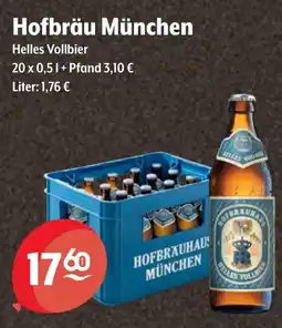 Getränke Hoffmann Hofbräu München Helles Vollbier Angebot