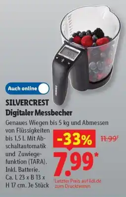Lidl SILVERCREST Digitaler Messbecher Angebot