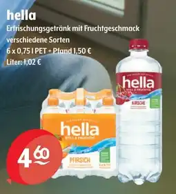 Getränke Hoffmann hella Erfrischungsgetränk mit Fruchtgeschmack Angebot