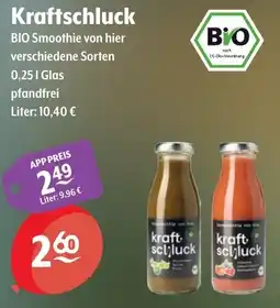 Getränke Hoffmann Kraftschluck BIO Smoothie von hier Angebot