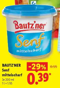 Lidl BAUTZ'NER Senf Angebot