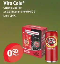 Getränke Hoffmann Vita Cola Original und Pur Angebot