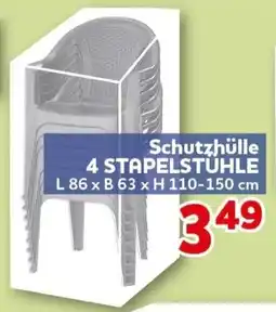 CENTERSHOP Schutzhülle 4 STAPELSTÜHLE Angebot