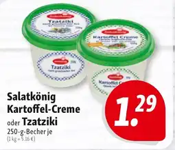 Nah & Frisch Salatkönig Kartoffel-Creme oder Tzatziki Angebot