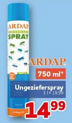 CENTERSHOP ARDAP Ungezieferspray Angebot