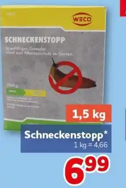 CENTERSHOP WECO Schneckenstopp Angebot