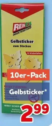 CENTERSHOP REINEX Gelbsticker Angebot