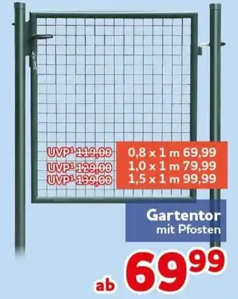 Gartentor mit Pfosten