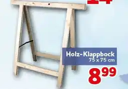 CENTERSHOP Holz-Klappbock 75 x 75 cm Angebot