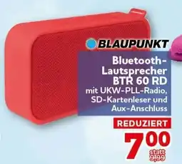 CENTERSHOP BLAUPUNKT Bluetooth- Lautsprecher BTR 60 RD Angebot