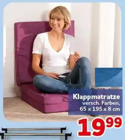 CENTERSHOP Klappmatratze Angebot