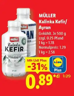 Lidl MÜLLER Kalinka Kefir/ Ayran Angebot