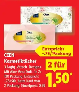 Lidl CIEN Kosmetiktücher Angebot