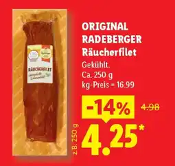 Lidl ORIGINAL RADEBERGER Räucherfilet Angebot