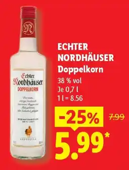 Lidl ECHTER NORDHÄUSER Doppelkorn Angebot