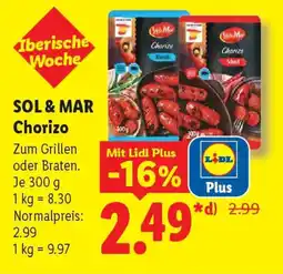 Lidl SOL & MAR Chorizo Angebot