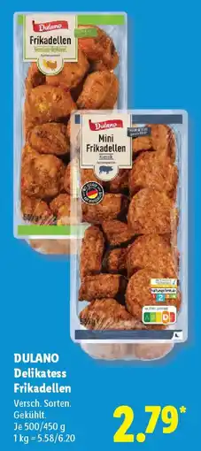 Lidl DULANO Delikatess Frikadellen Angebot