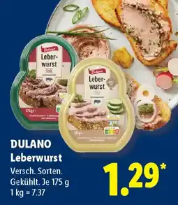 Lidl DULANO Leberwurst Angebot