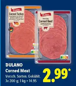 Lidl DULANO Corned Meat Angebot