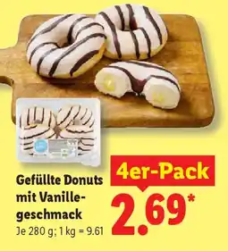 Lidl Gefüllte Donuts mit Vanillegeschmack Angebot