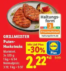 Lidl GRILLMEISTER Puten- Hacksteaks Angebot