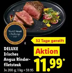 Lidl DELUXE Irisches Angus Rinderfiletsteak Angebot