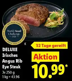 Lidl DELUXE Irisches Angus Rib Eye Steak Angebot
