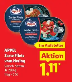Lidl APPEL Zarte Filets vom Hering Angebot