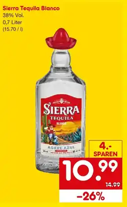 Netto Getränke Discount Sierra Tequila Blanco Angebot