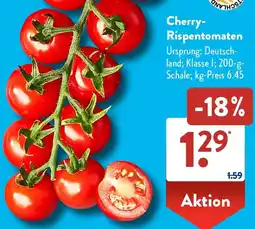 Aldi Süd Cherry Rispentomaten Angebot