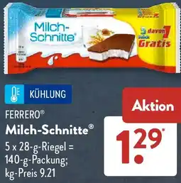 Aldi Süd FERRERO Milch-Schnitte Angebot