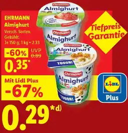 Lidl EHRMANN Almighurt Angebot