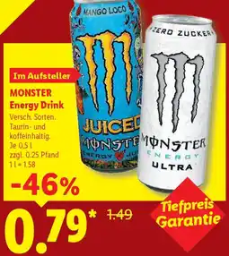 Lidl MONSTER Energy Drink Angebot