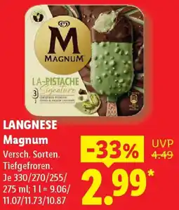 Lidl LANGNESE Magnum Angebot